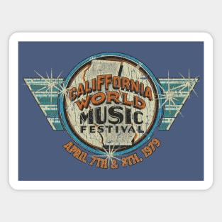 CaliFFornia World Music Festival 1979 Magnet